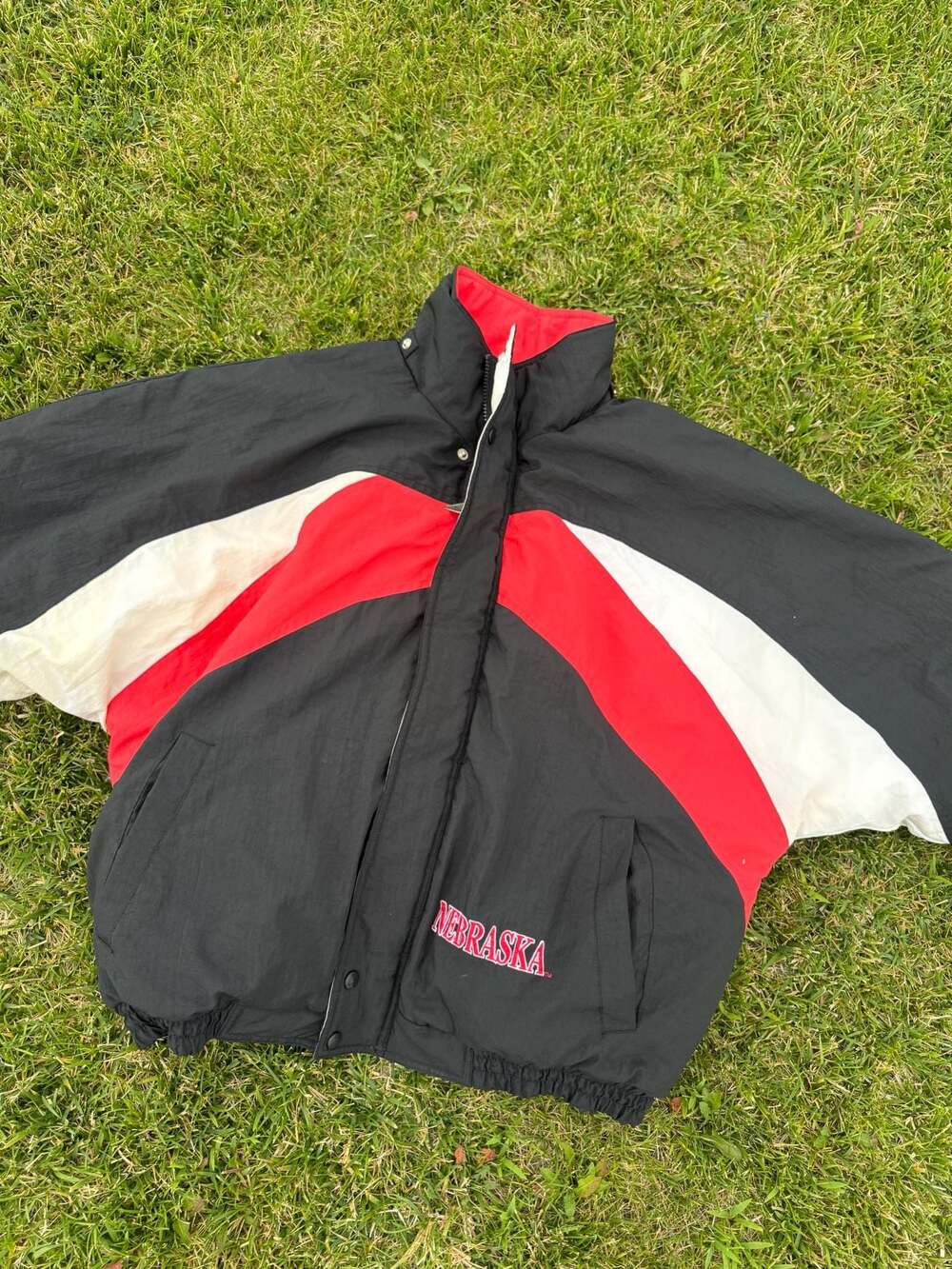 Vintage Genuine Stuff Collegiate Nebraska Cornhuskers Puffer Jacket